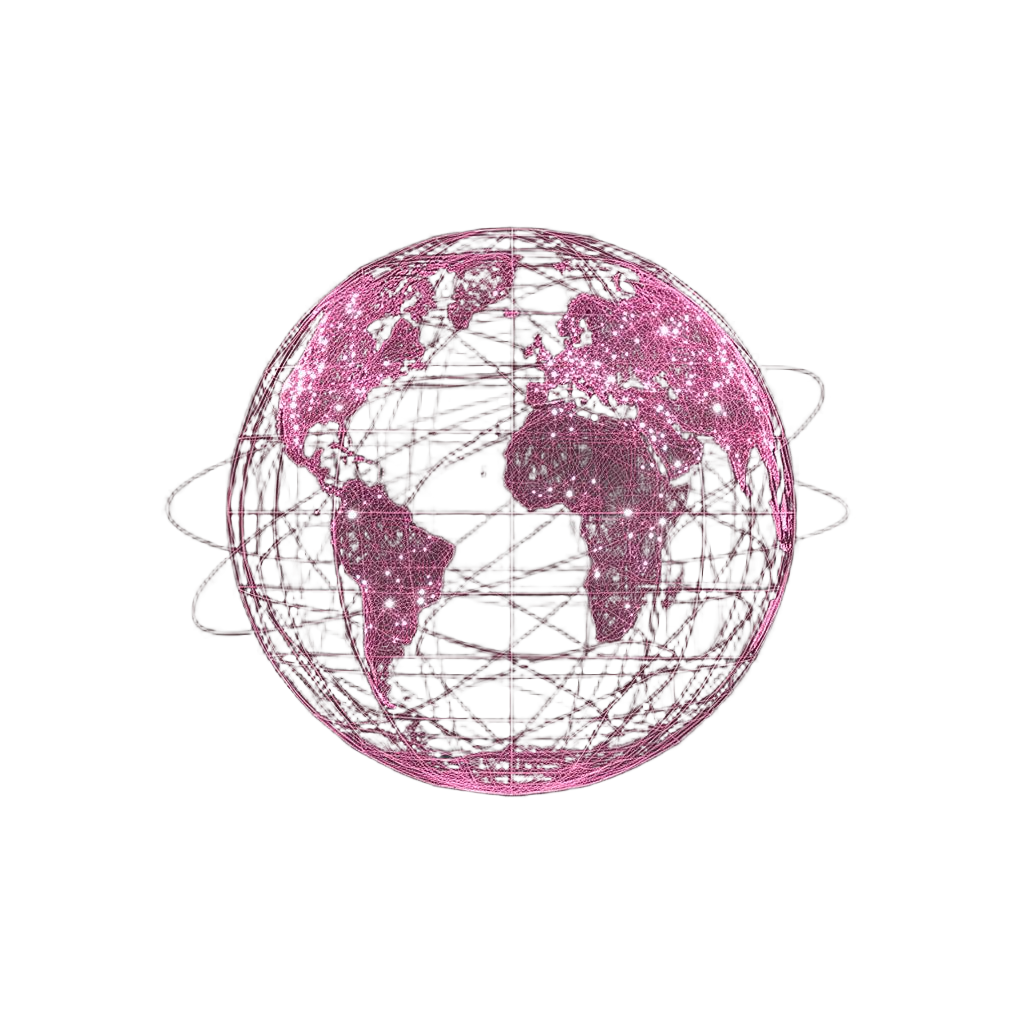 Geometric topology sphere with orbital paths
